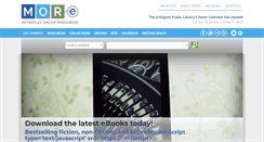 Desktop Screenshot of morelibrary.org